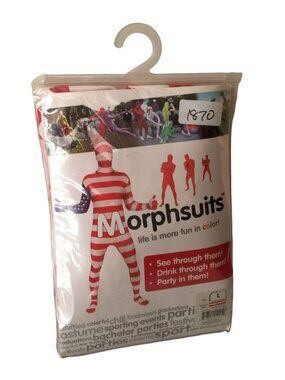 MORPHSUITS Patriotic Red White Blue Size Large Height 5’4”-5’10”